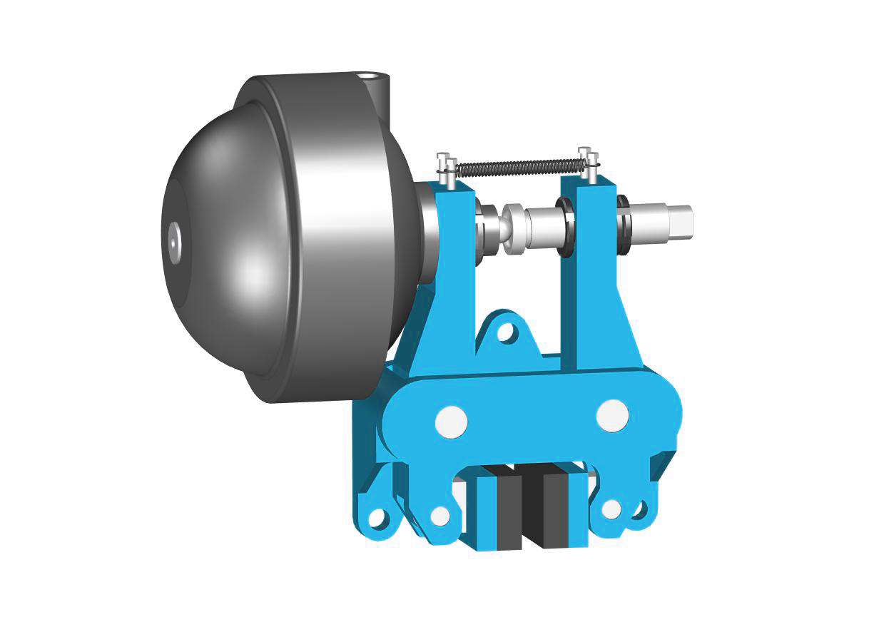 OP (COP) 12.7 series pneumatic caliper disc brake