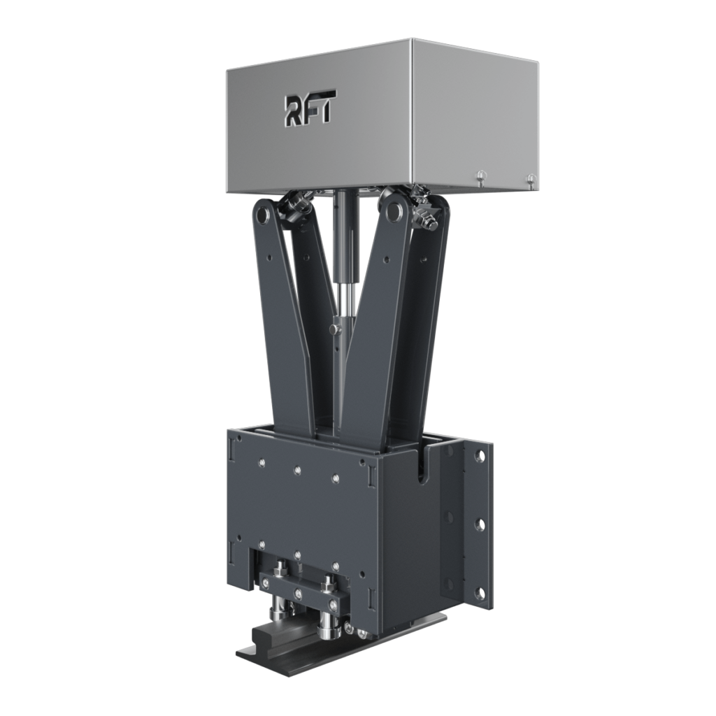Electric operated windproof brake track fixture